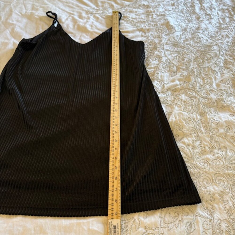 Wild Fable Large Slip Dress Velvet Lace Black  Gothic Dark Boho Strappy - Picture 7 of 9